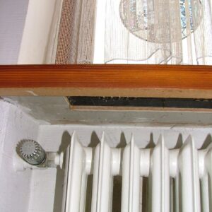 Asbestpappe unter Holzfensterbank